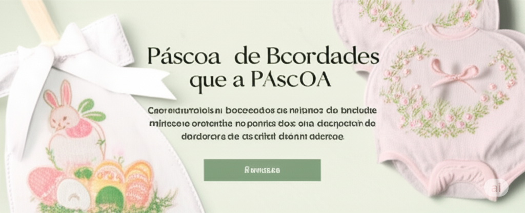 Banner com tema de Páscoa