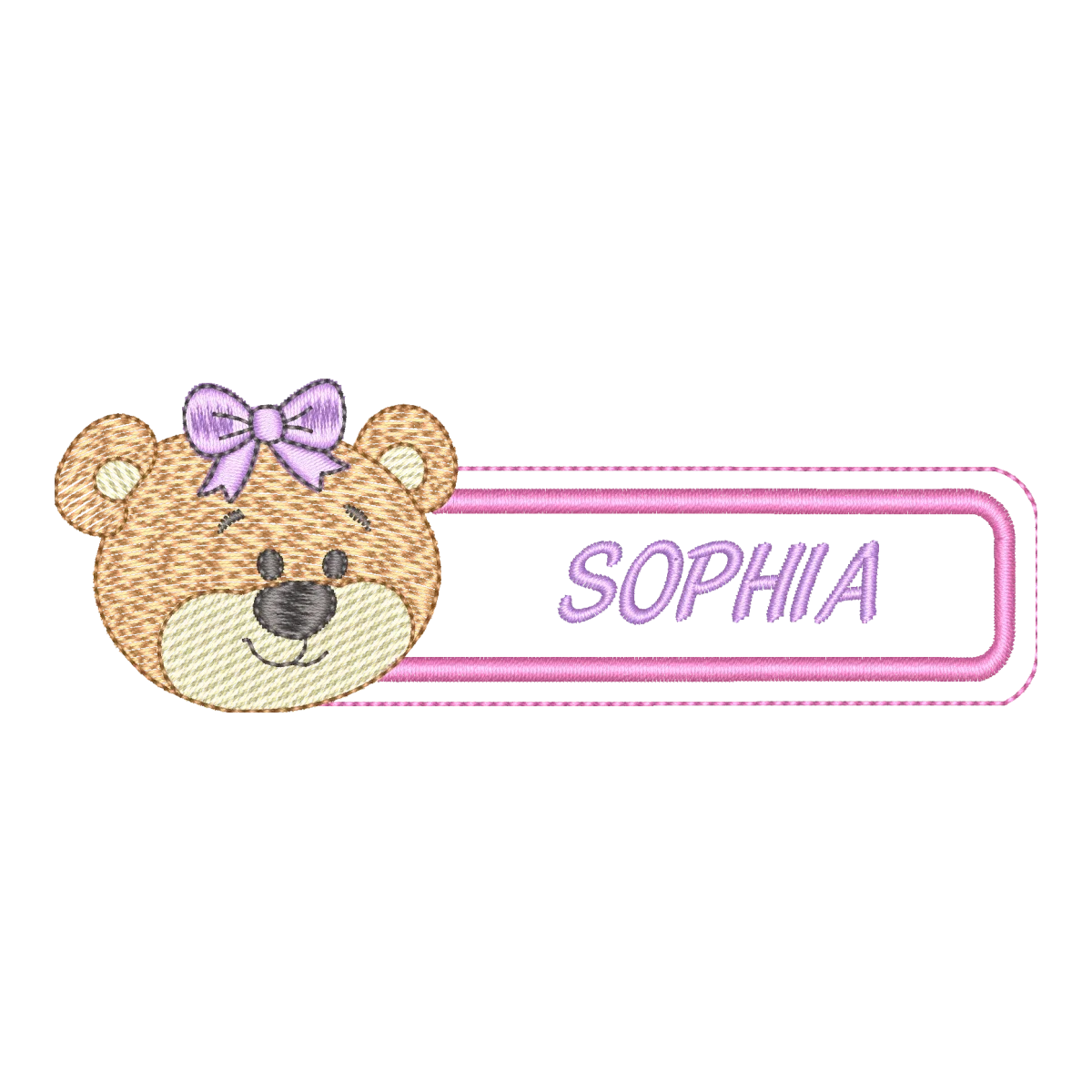 Matriz de Bordado Ursinho Sophia: Charme e Personalização