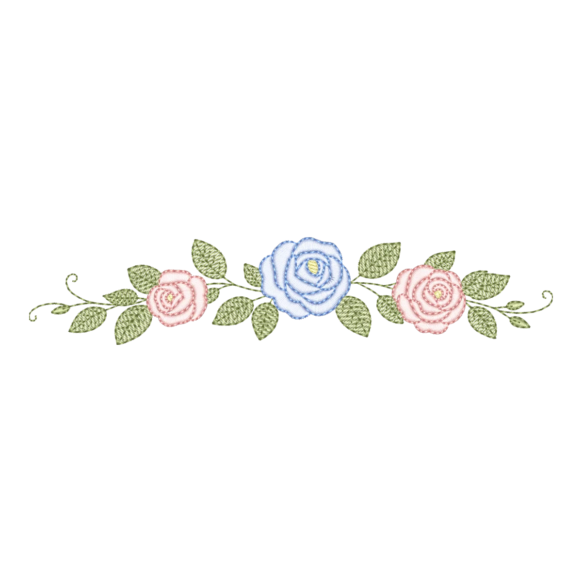 Matriz de Bordado Ramo Trio de Rosas Encantadas