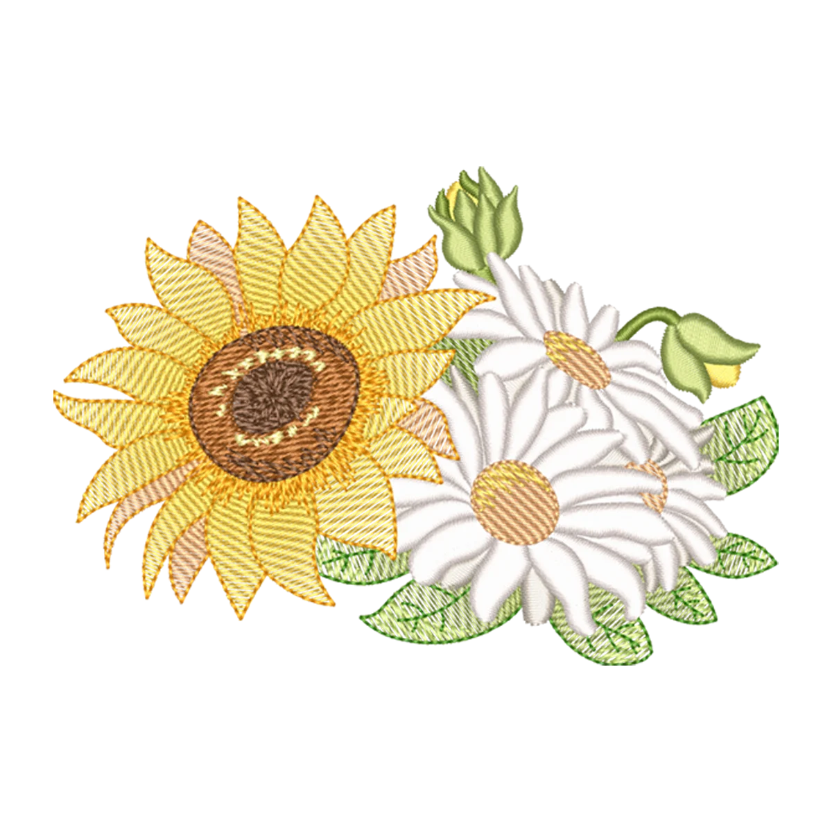 Buquê Solar: Girassol e Margaridas