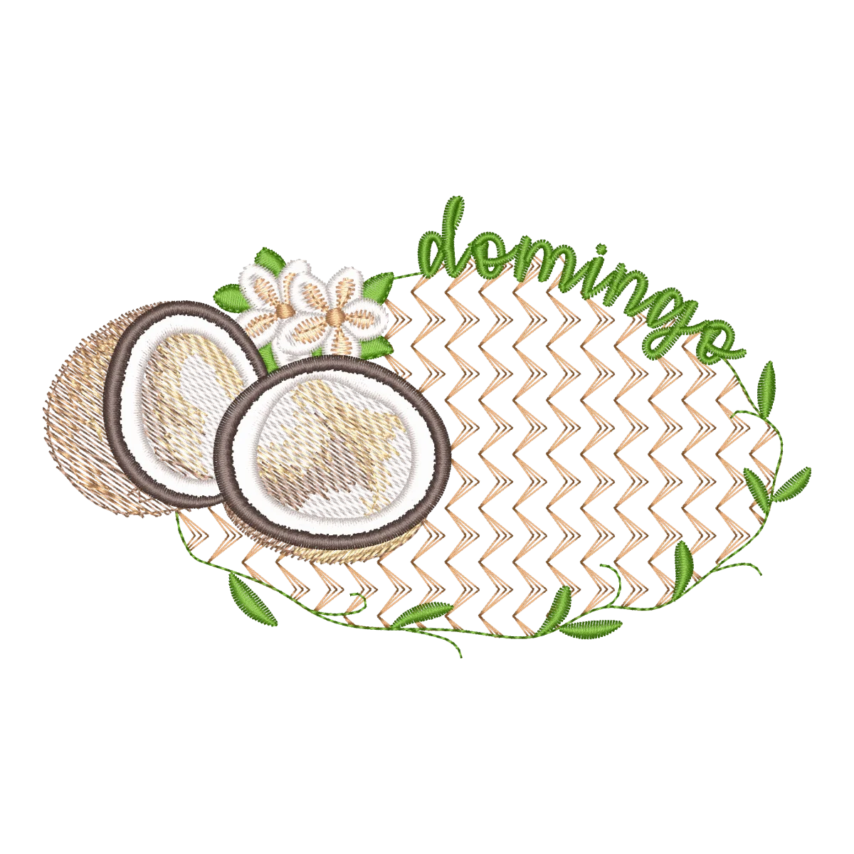 Bordado Digital Domingo Tropical