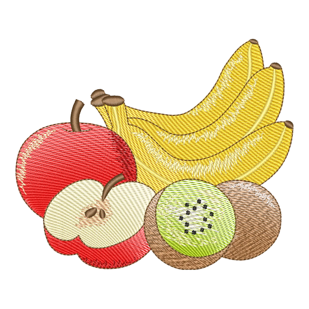 Matriz de Bordado Frutas Frescas