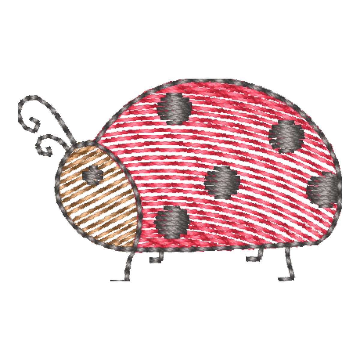 Matriz de Bordado Joaninha Encantada