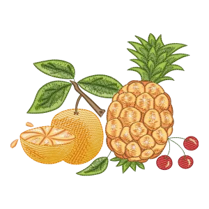 Matriz de Bordado Delícias Tropicais Frutas