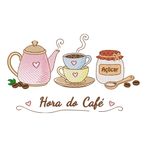 Matriz de Bordado Hora do Café