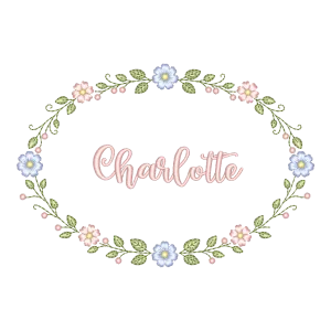Matriz de Bordado Charlotte Floral Encantado