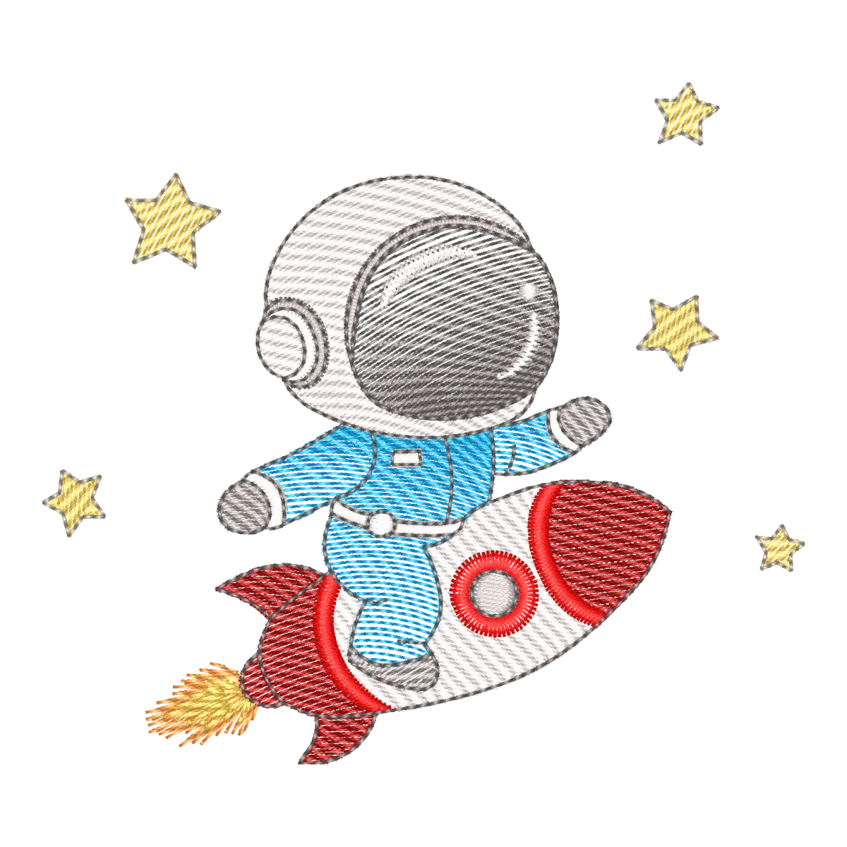 Aventura Espacial: Astronauta e Foguete