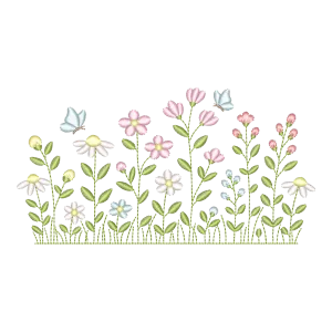 Jardim Encantado: Flores e Borboletas