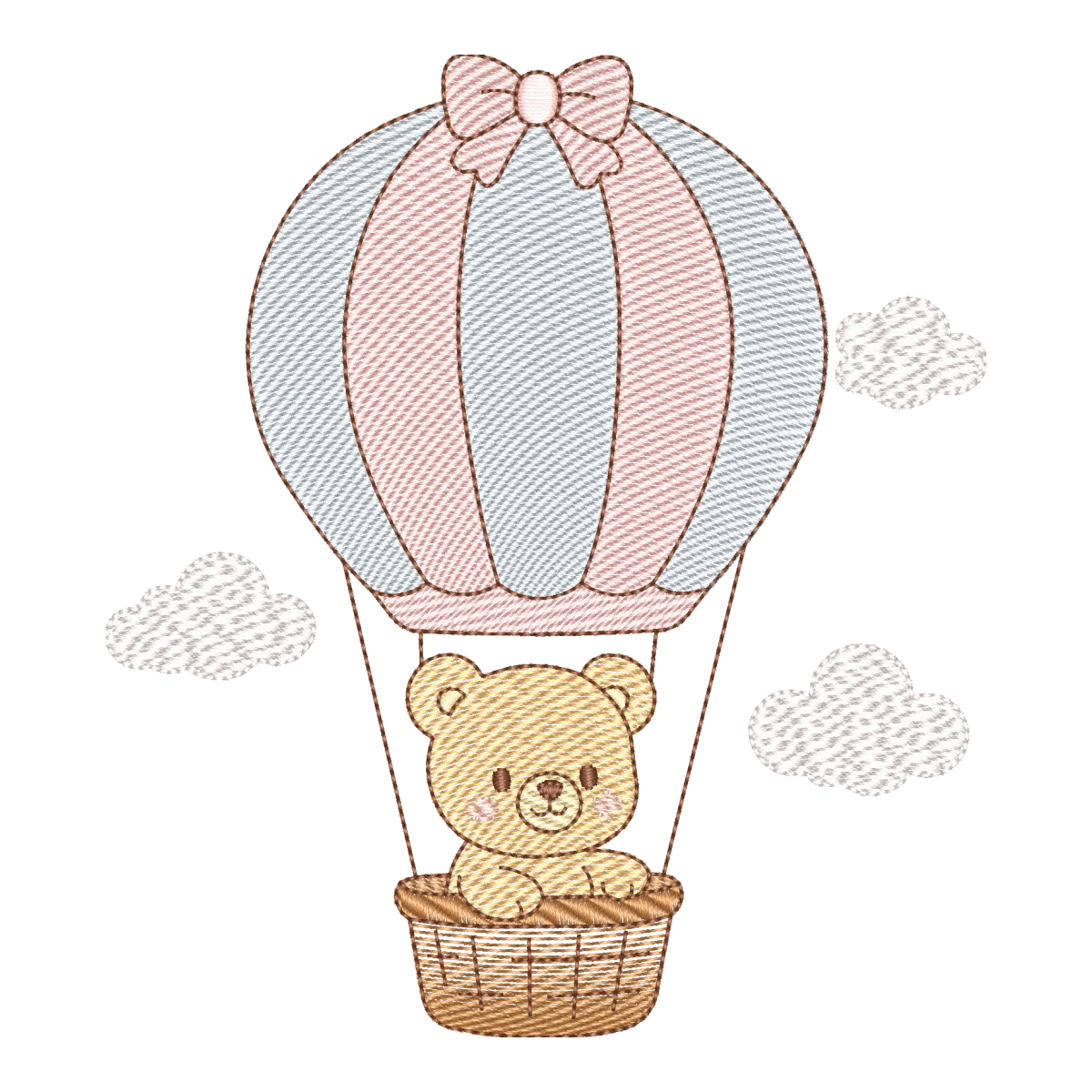 Ursinho Aventureiro no Balão de Ar Quente