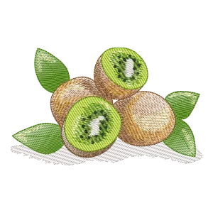 Matriz de Bordado Kiwi Fresco
