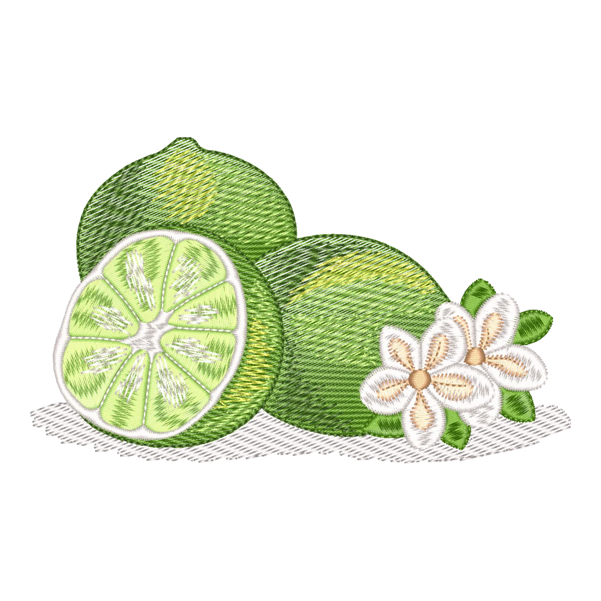 Bordado Cítrico Frescor Tropical