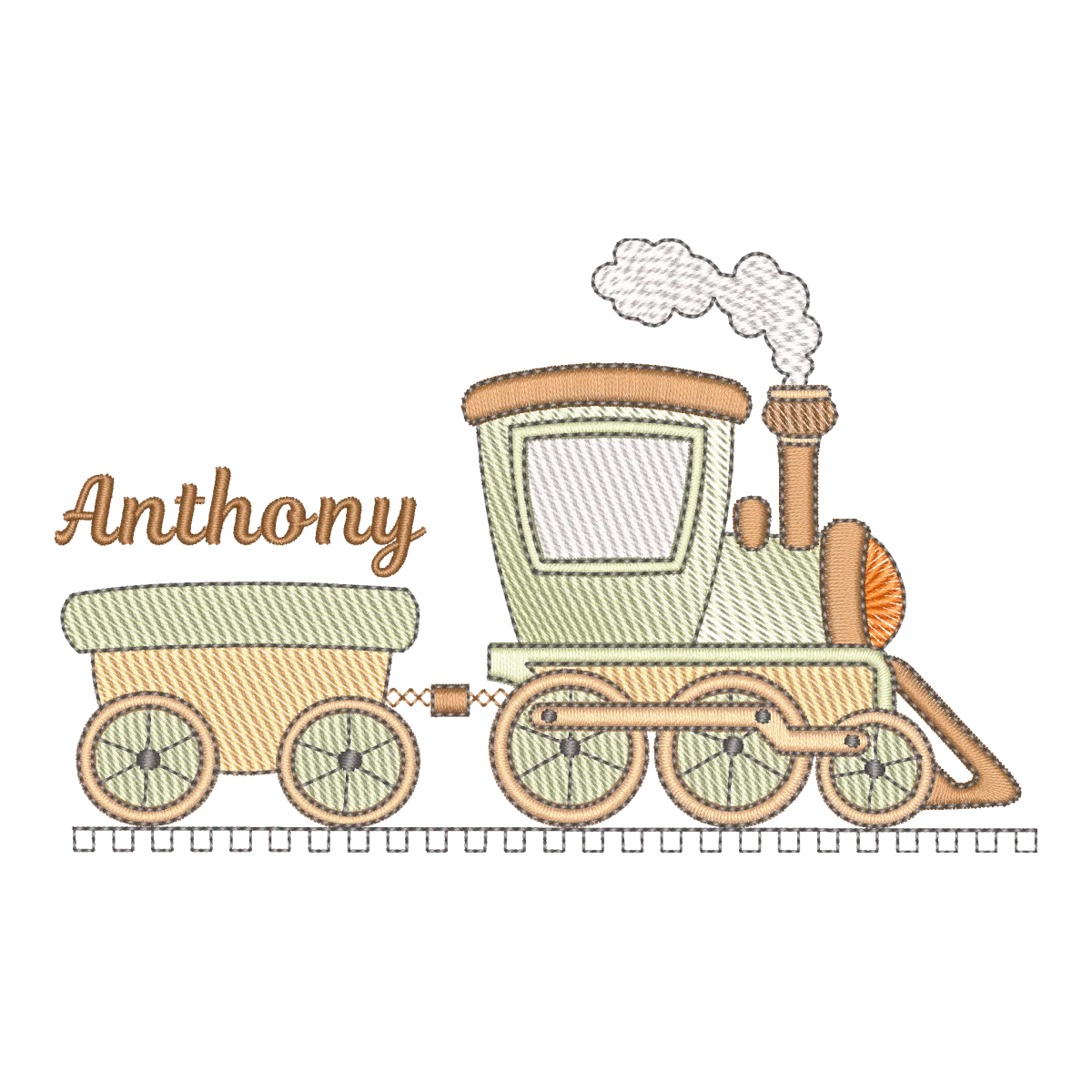 Matriz de Bordado Trem Anthony