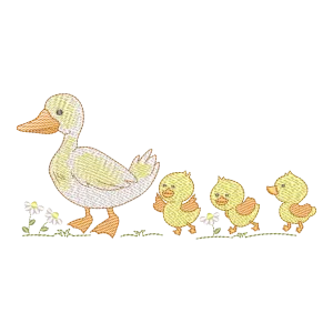 Família de Patinhos Encantadores