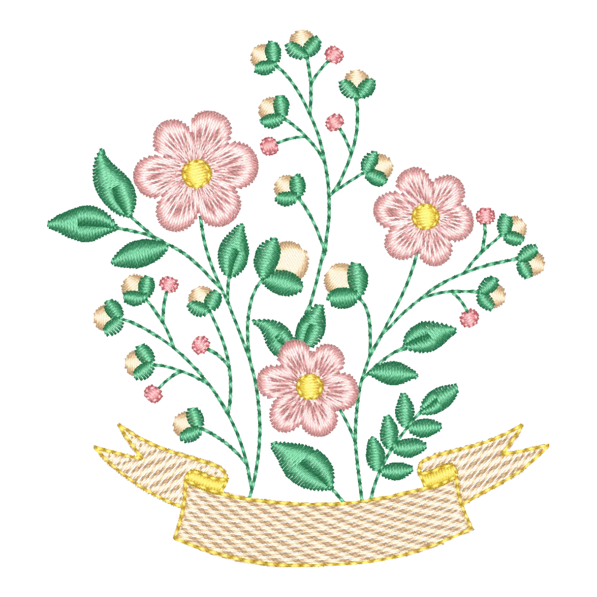 Buquê Floral Delicado com Faixa