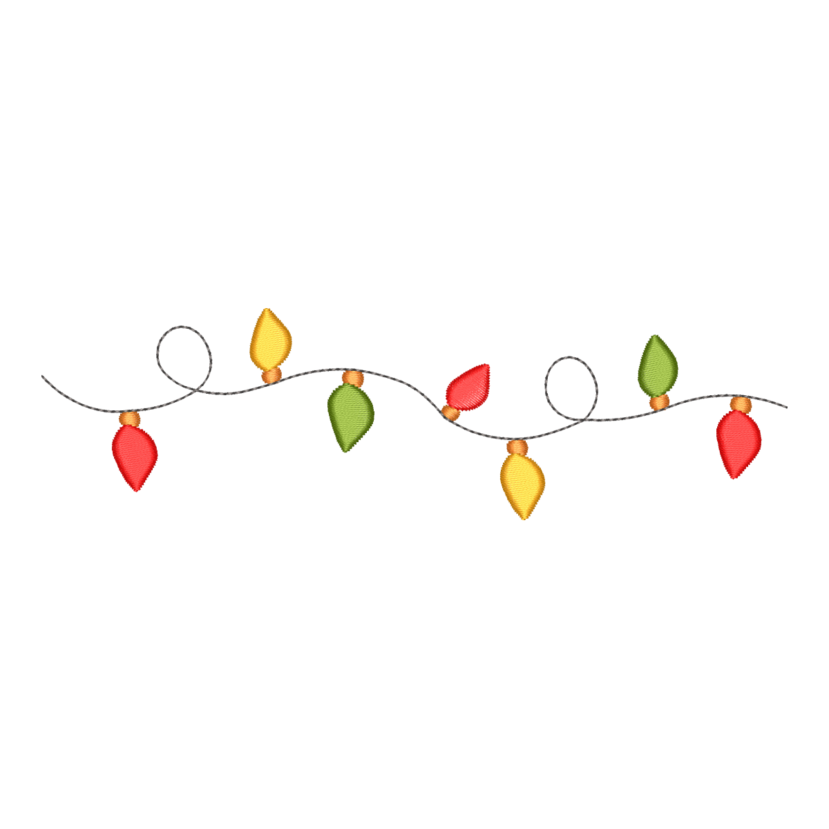 Fio de Luzes Natalinas para Bordado