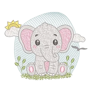 Matriz de Bordado Elefantinho Sonhador
