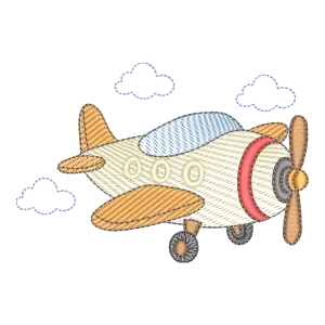 Matriz de Bordado Aviãozinho Aventureiro