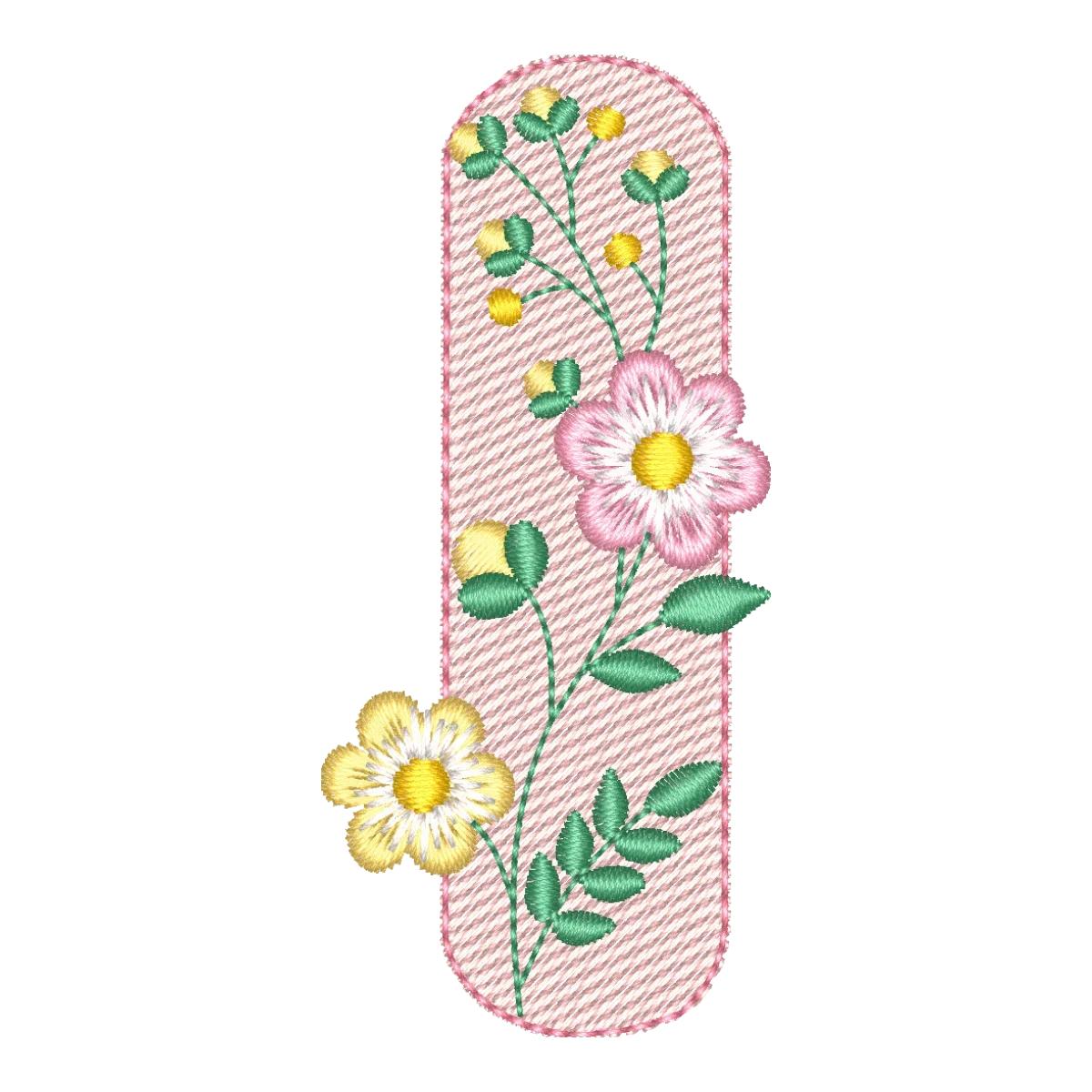 Monograma Floral 'I' Encantador