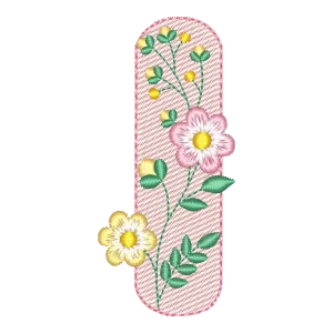 Monograma Floral 'I' Encantador