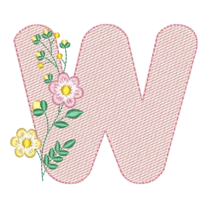 Monograma Floral W Exclusivo