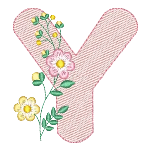 Monograma Floral Y Elegante