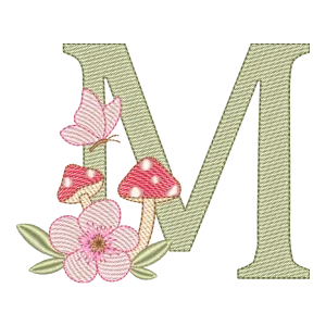 Monograma M Cogumelo Encantado