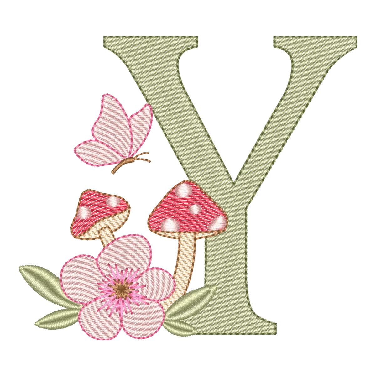 Alfabeto Cogumelo Encantado - Letra Y