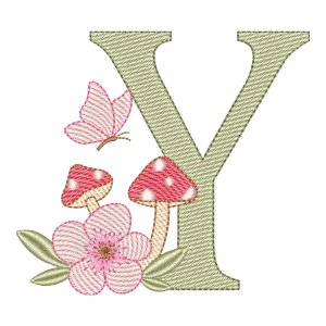 Alfabeto Cogumelo Encantado - Letra Y