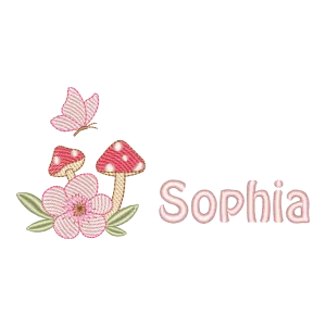 Sophia no Jardim Encantado dos Cogumelos
