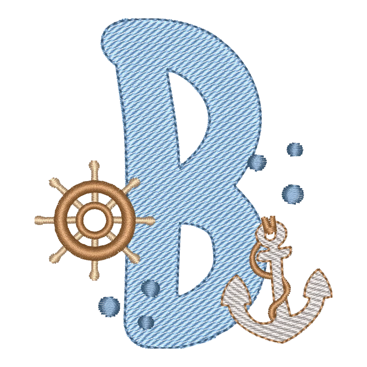 Letra B Fundo do Mar Encantador