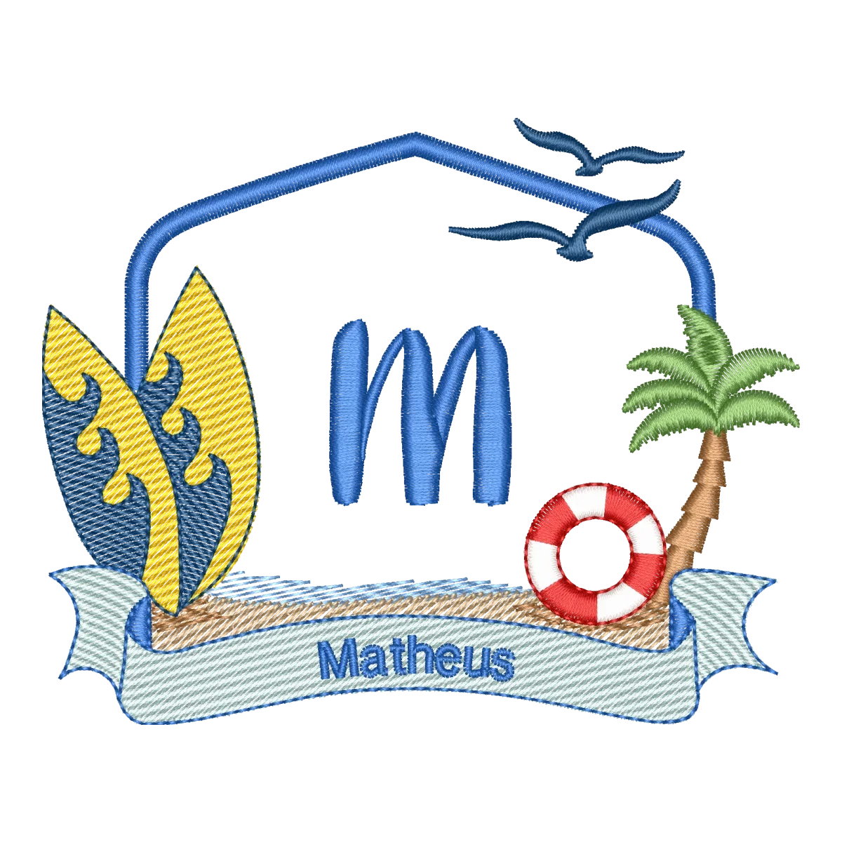 Monograma M Praia Masculino