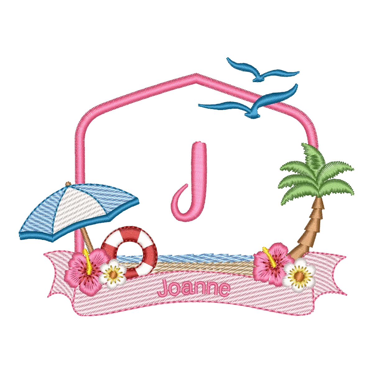 Monograma J Tropical Chic