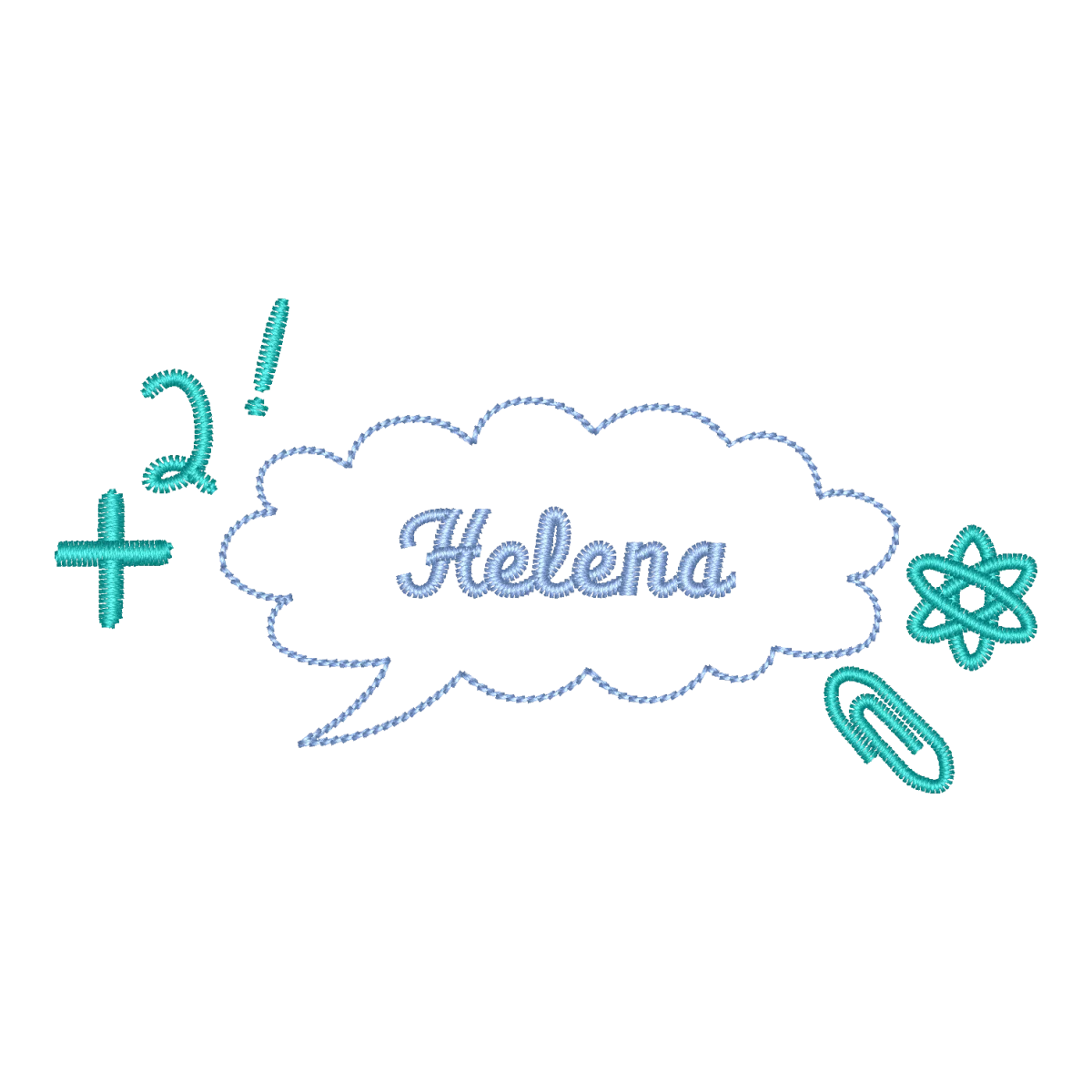 Matriz de Bordado Helena Escolar - Volta às Aulas Personalizado